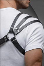 Портупея мужская Yanus Style кожа черный M/L