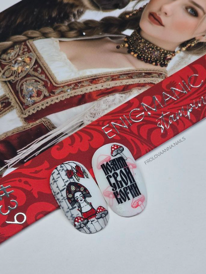 Пластина для стемпинга Enigmanic Stamping №039 Russian Style