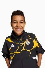 Ветровка adidas Real Madrid x Marvel 25/26 Z.N.E. Anthem Junior - черный