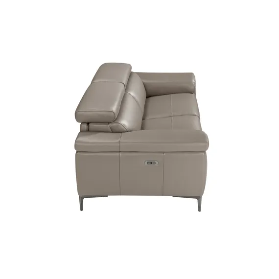 Трехместный диван с реклайнером Angel Cerda 5320-3P, серая кожа