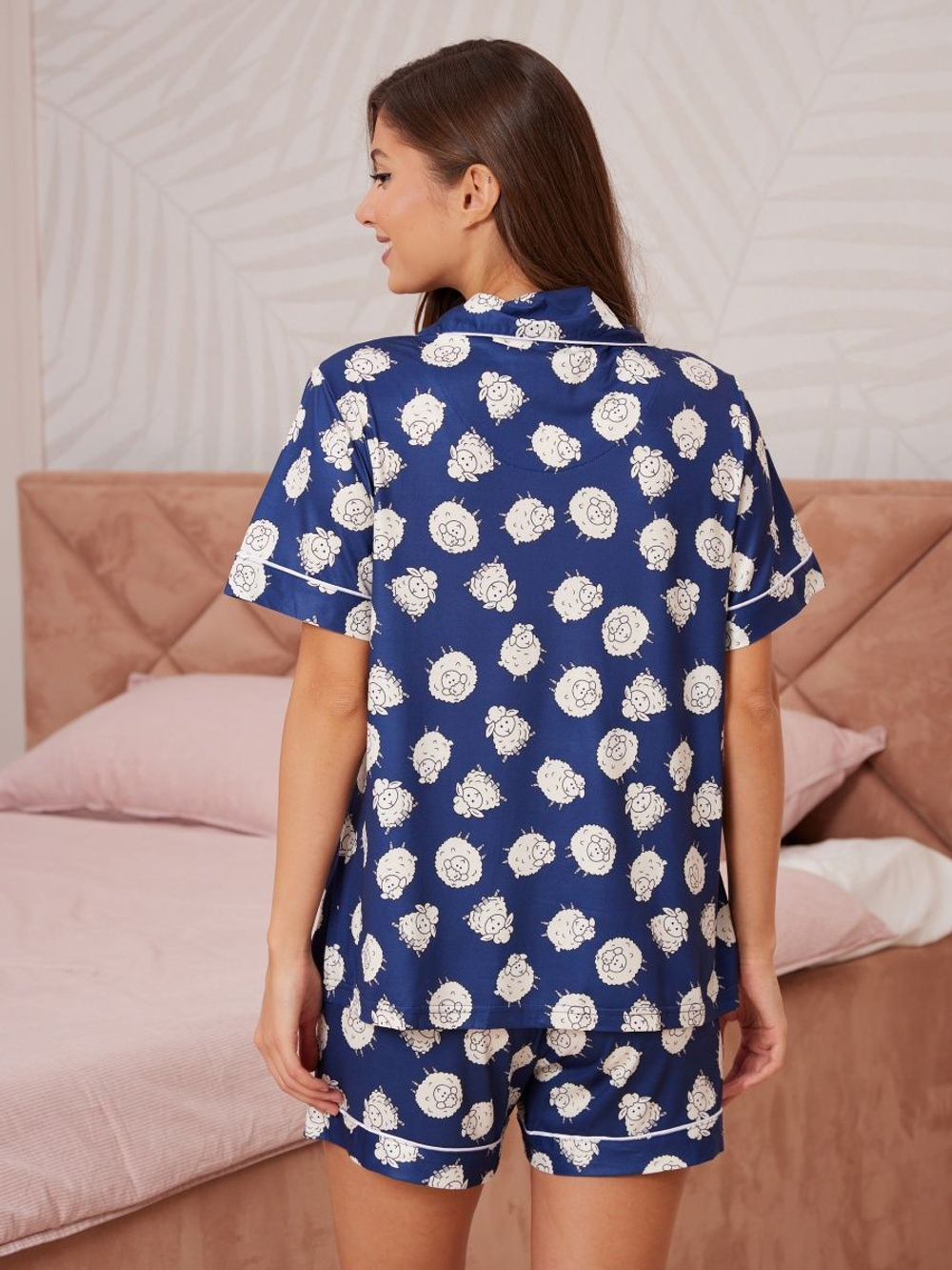 Пижама шорты и рубашка 2308
