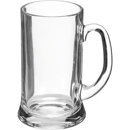 Кружка для пива «Айкон» стекло 1,17л D=10,4/11,8,H=20,B=15,5см прозр
