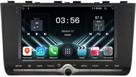 Магнитола для Hyundai Creta 2 2021+ (поддержка штатной КЗВ, рамка с крутилкой) - FarCar DX9-8104F2A монитор 9" IPS на Android 13, 4+64Гб, CarPlay