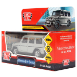 Модель ин. мет. "Mercedes-Benz G-class" 12см, двери, багажн, темно-серый, коробка GCLASS-12-GY (Технопа