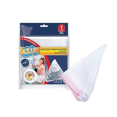 Мешок для стирки Пирамида на молнии (35*33)