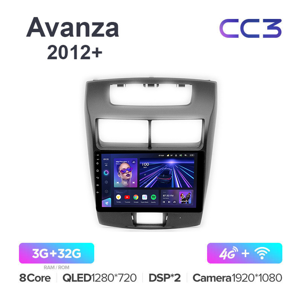 Teyes CC3 9"для Toyota Avanza 2012+