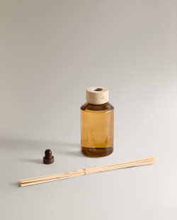 Zara Home Аромадиффузор Oud clat 670 мл, тростниковые палочки микадо, аромат восточный древесный, Коричневый