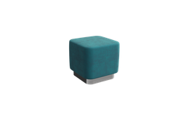 Vermont Пуфик PV-2 Teddy 663/Серебро 450*450*425