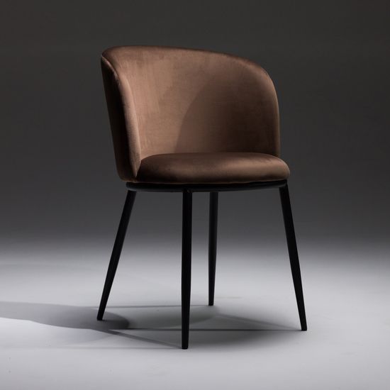 Обеденный стул Gerta шоколад велюр Премиум