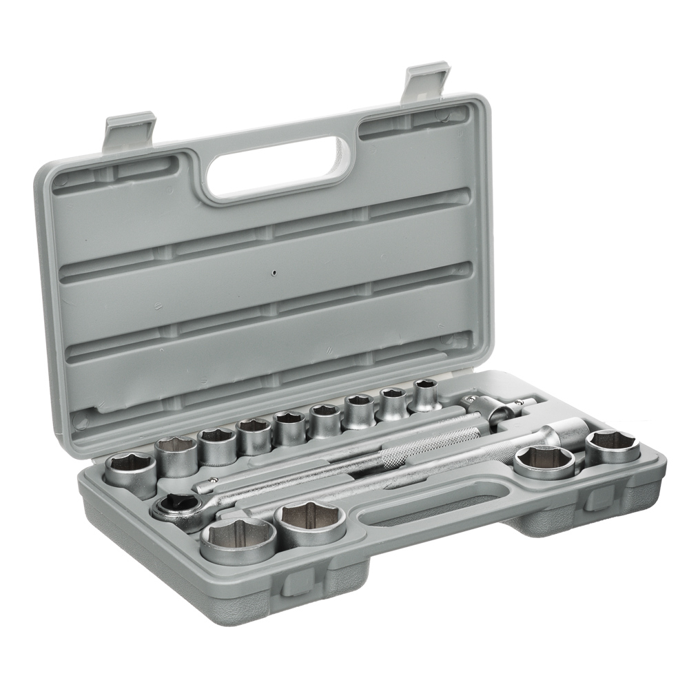 Набор головок  16пр ЕРМАК 6-гран 1/2 (10-32мм) 736565 кейс