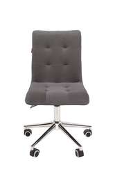 Офисное кресло Chairman 030 Россия ткань Т-55 серый, хром, без подлокотников