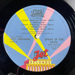 Винтажная виниловая пластинка LP Ozzy Osbourne Speak Of The Devil (Japan 1982) (No Obi) War Pigs