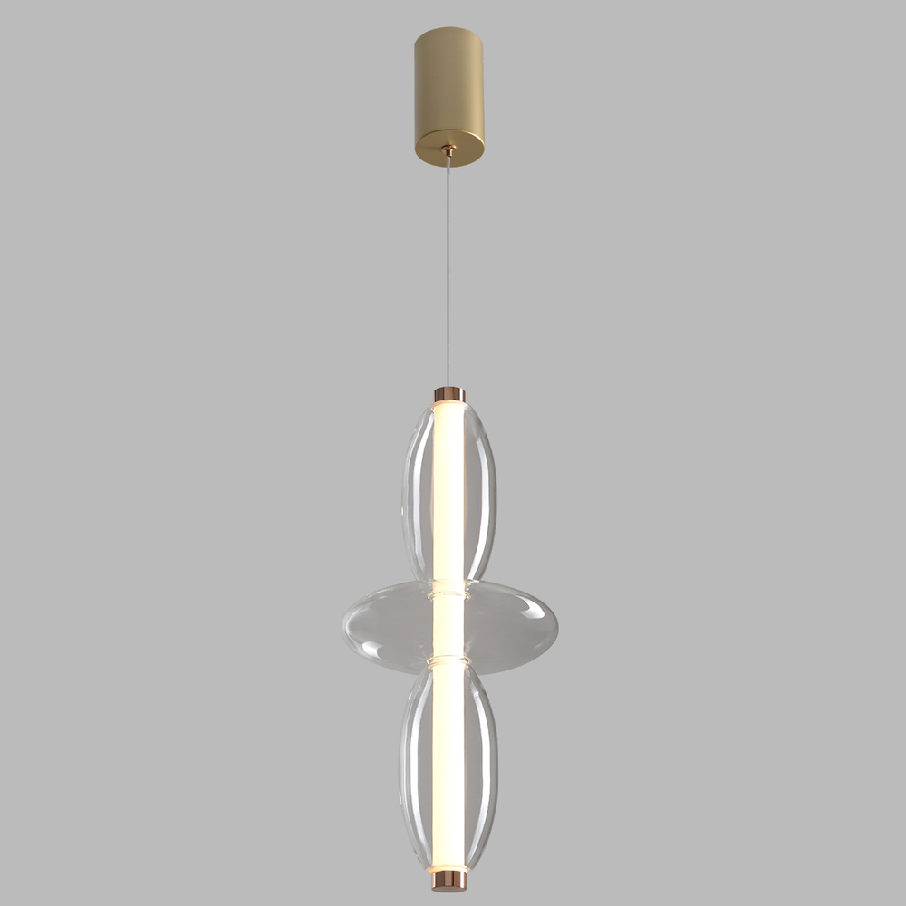 Светильник подвесной Crystal Lux QUASAR SP14W LED TRANSPARENT