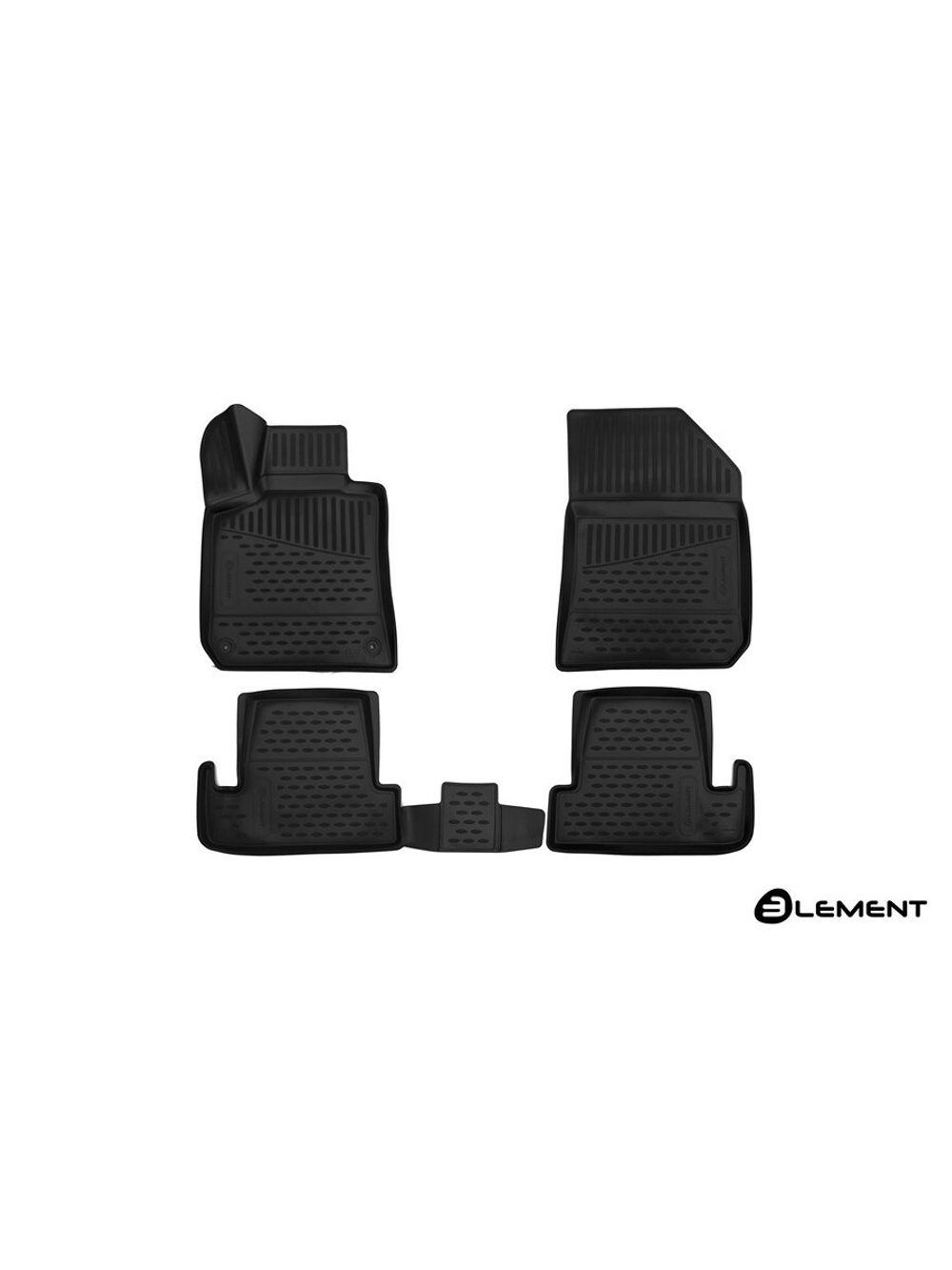 Коврики в салон для PEUGEOT 308 (II) 2013-2017, 4 шт. хэтчбек (полиуретан) ELEMENT3D3828210K
