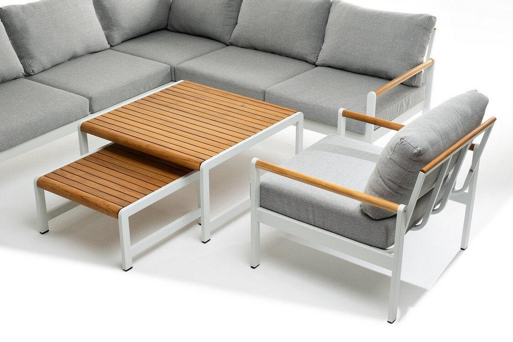 Лаунж зона из алюминия MAYA M белая