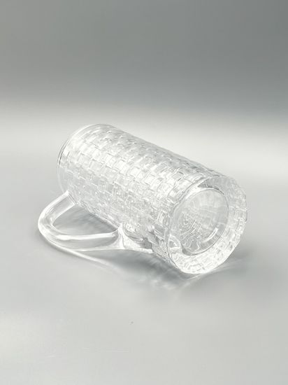 Графин стеклянный 1,2 л. с ручкой плетеная серия