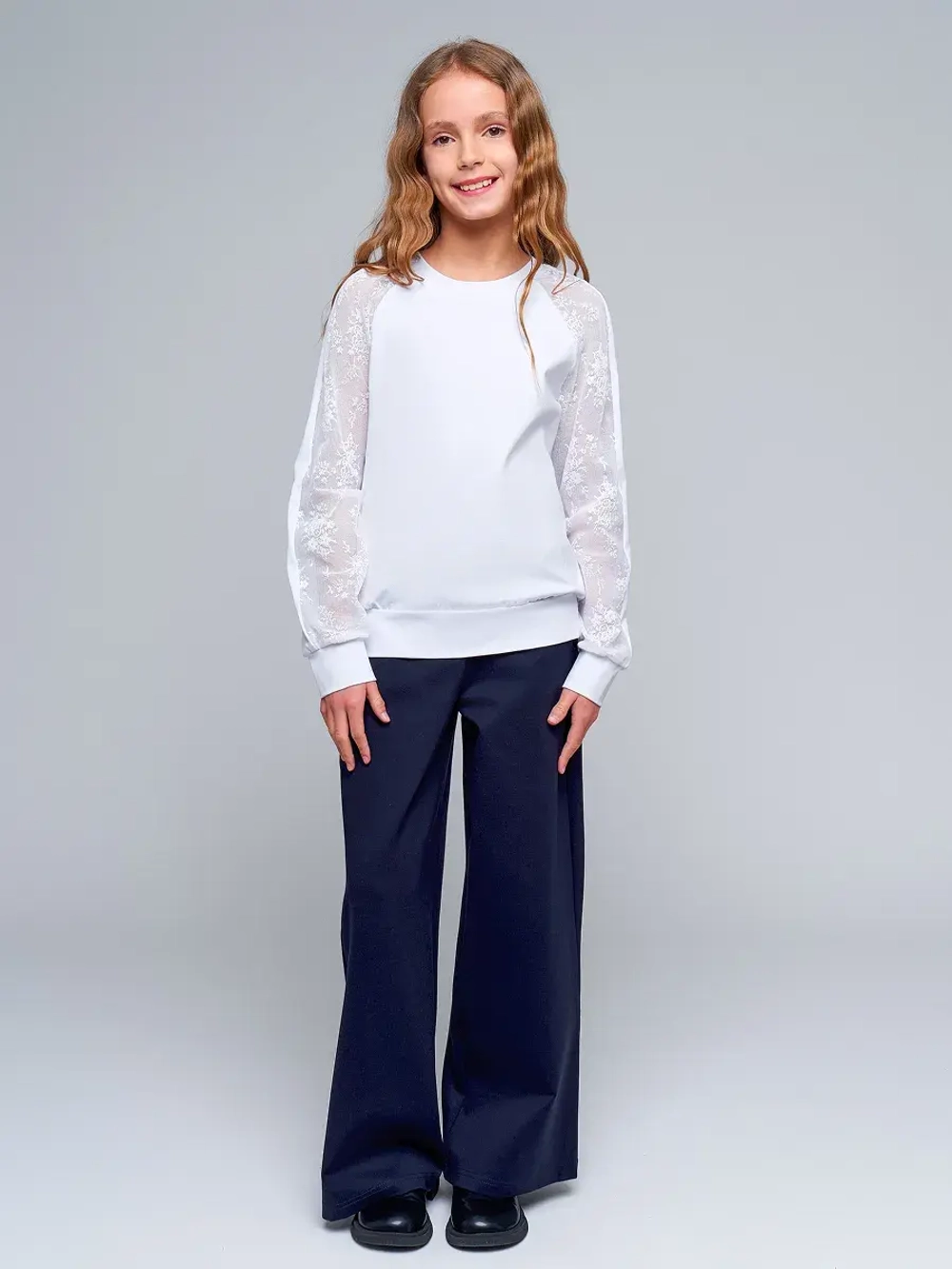 Блузка школьная для девочки нарядная