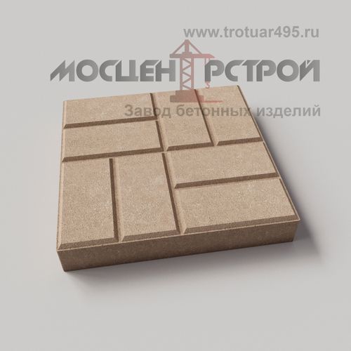 Тротуарная плитка 8 кирпичей 400х400х60