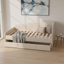 Кровать детская тахта 160х80 см с ящиком (капучино Беверли)