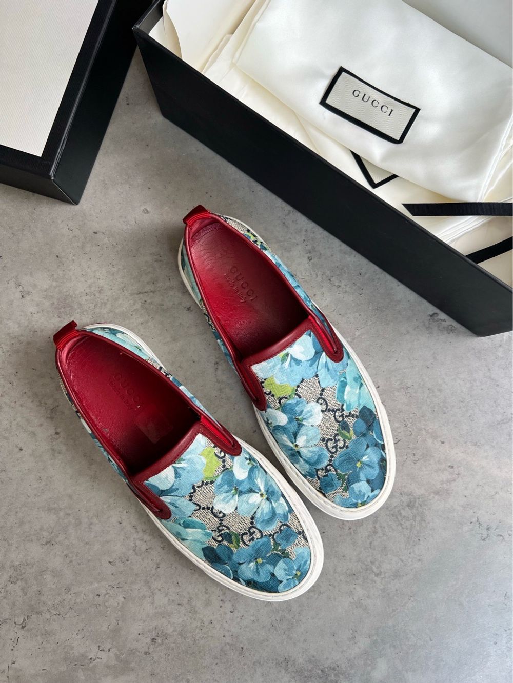 Кожаные слипоны Gucci, 36