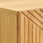 Тумба под телевизор Грувс с фасадами из массива дуба