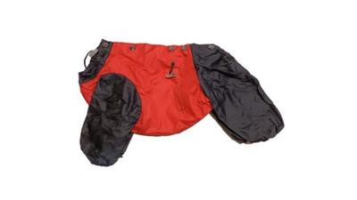 Комбинезон,  утепленный байкой 20 девочка (обхват груди 35 - 40) оранжевый - черный