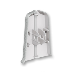 Торцевые (пара) для плинтуса 70мм "Деконика", 186 Алюминий