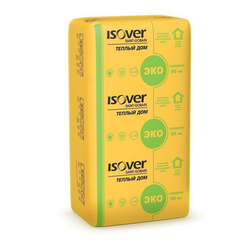 Утеплитель Изовер Теплый Дом-Плита (610*1170м)50мм/14шт/10м2
