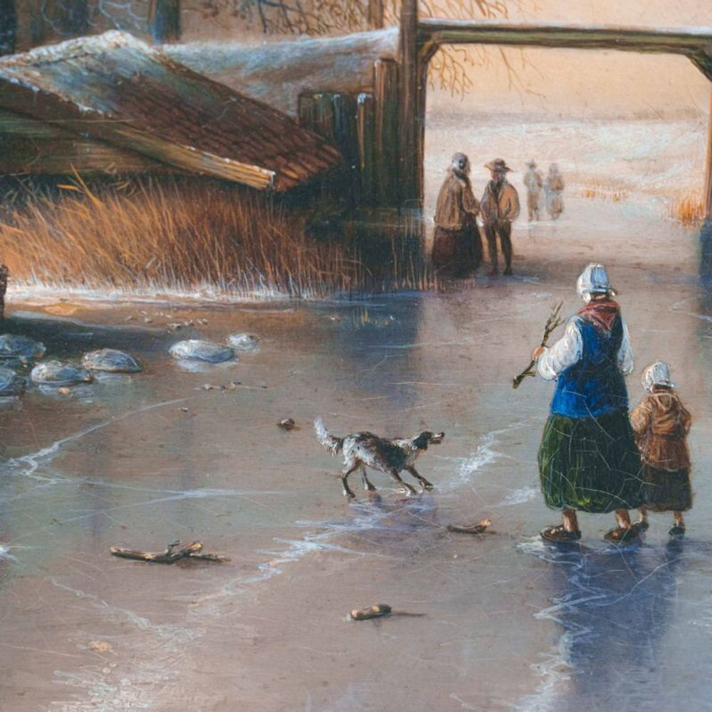 Картина «Winterliche Szene/Зимняя сцена»