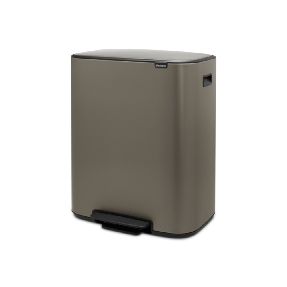 Мусорный бак Bo Pedal Bin 2x30л Brabantia Платиновый