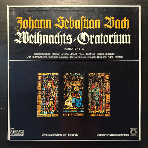 Бах - Рождественская оратория, Кантаты I-IV, BWV 248 (№ 1-42) 2LP (Германия)