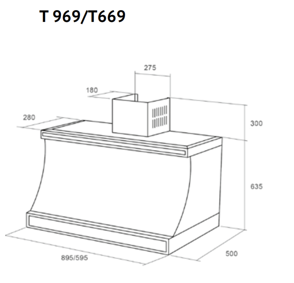 Вытяжка Kuppersberg T 969 W Silver