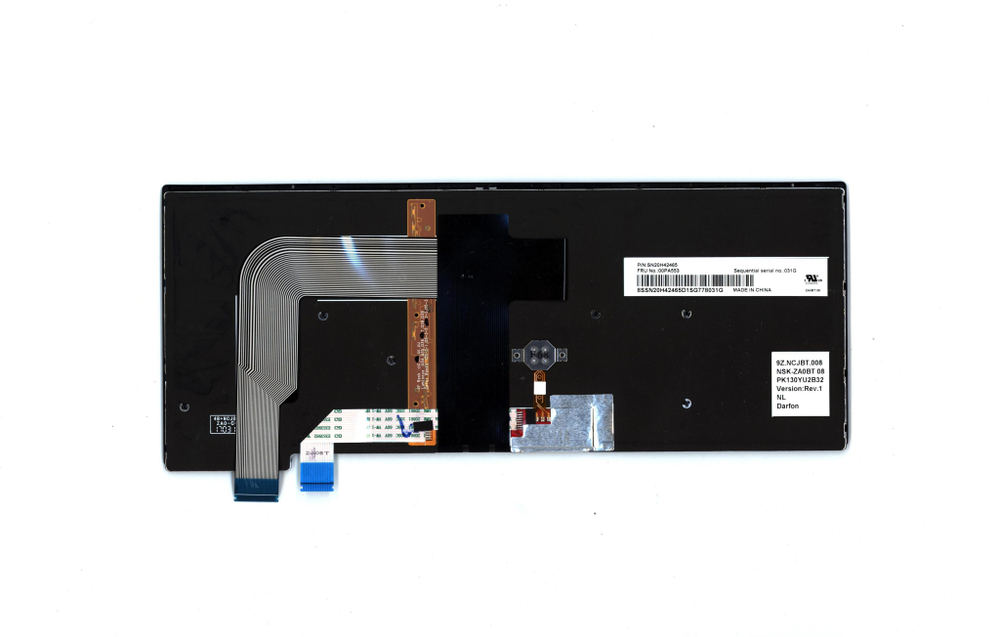 Клавиатура для Ноутбука Lenovo LenovoThinkPad T460s с подсветкой, раскладка - голандия, черная (00PA553)