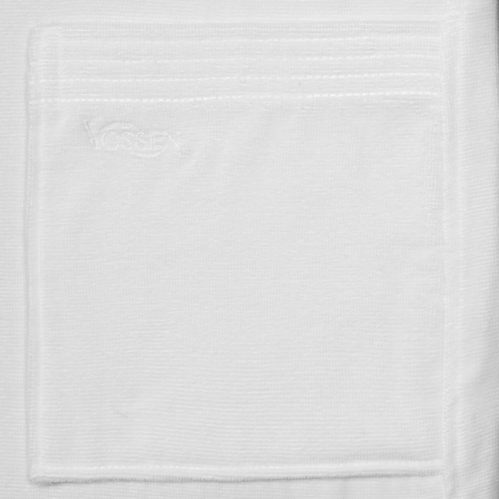 Халат велюровый Vossen Texas white 030 белый