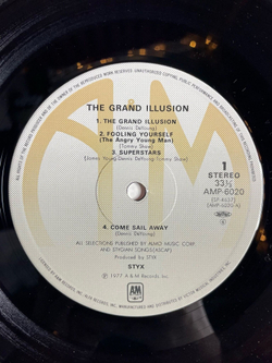 Винтажная виниловая пластинка LP Styx The Grand Illusion (Japan 1979) (Obi)