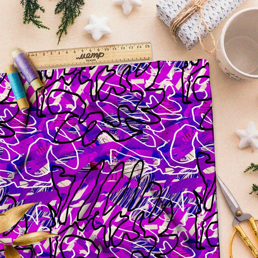 Ткань дюспо фиолетовый сон