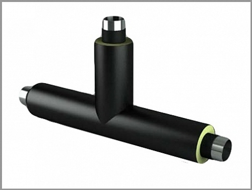 Тройник стальной переходной эл/св 57х3,0-32х3,0-1-ППУ-ПЭ