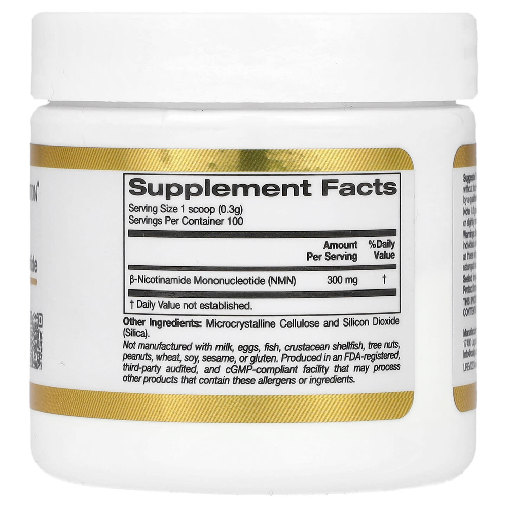 California Gold Nutrition, NMN в порошке, 30 г (1,06 унции)