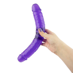 Двусторонний фаллоимитатор Интимная жизнь, 30,5 см, фиолетовый