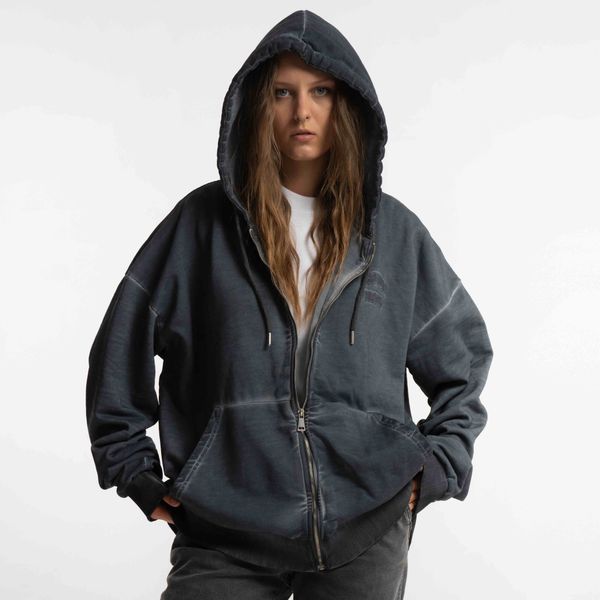 Худи Zip DDesigns in Garment Dyed Concrete - фото 2