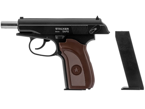 Пистолет пневматический Stalker SAPS Spring (ПМ)+имитатор ПБС, к.6мм (SA-33071PS)
