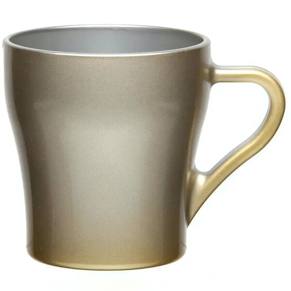 Кружка стеклянная 260мл «Металлик Голден» 55773SLBD1