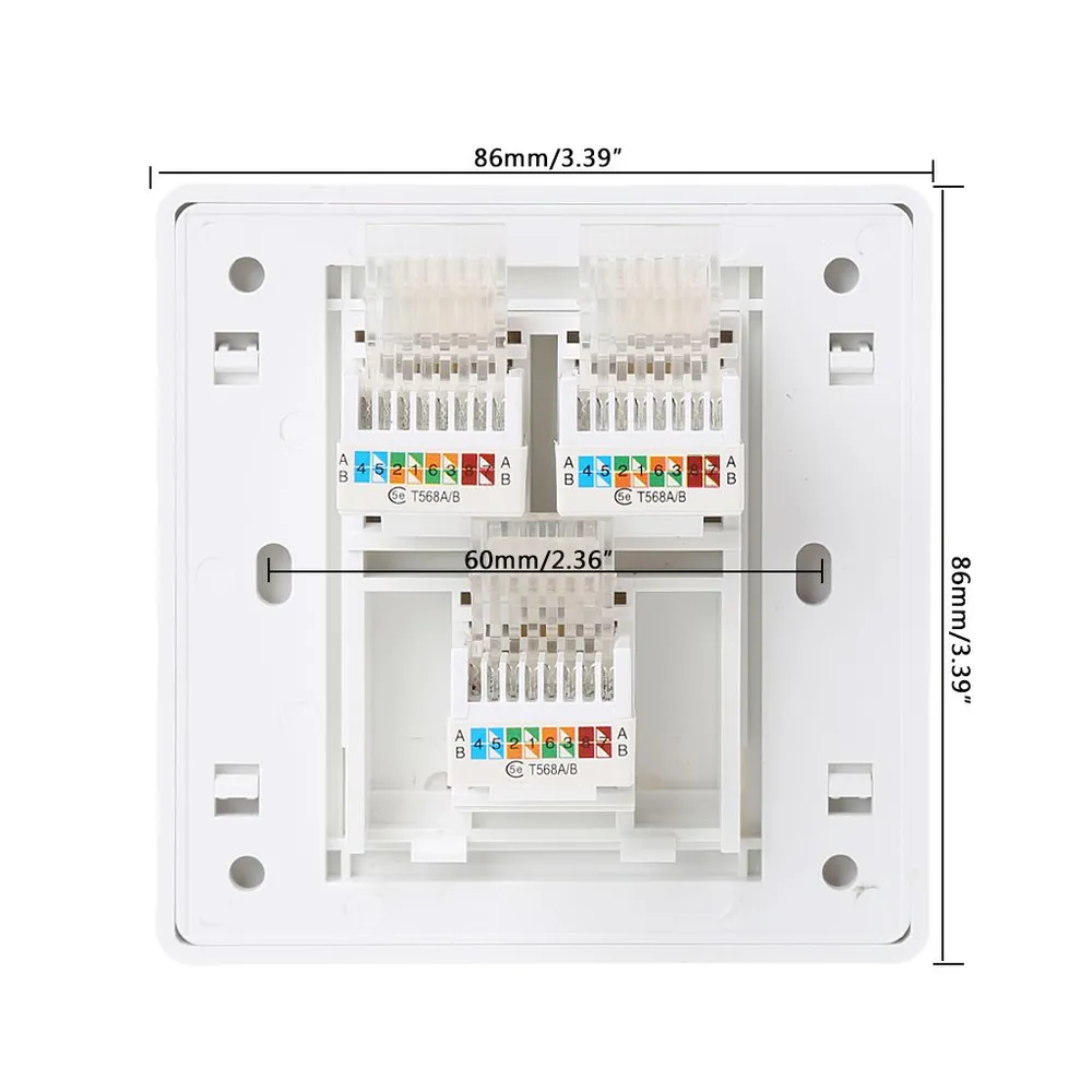 Панель компьютерных розеток типа 86 CAT5E, сетевой модуль RJ45, кабельный интерфейс, розетка