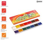 Краски акварельные ГАММА "Мультики", 14 цветов, медовые, без кисти, картонная коробка, 211050