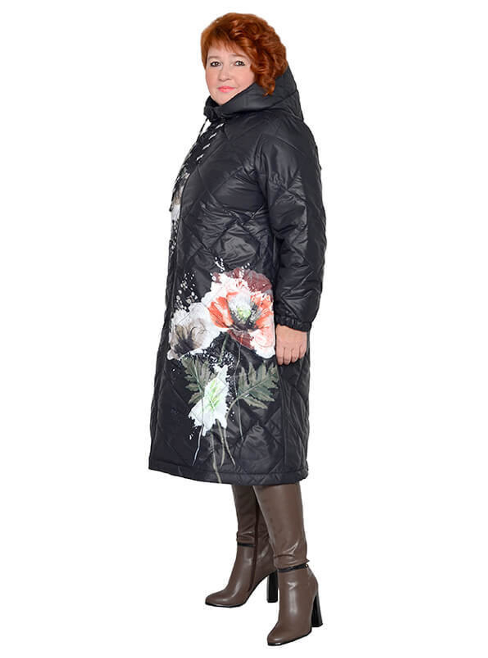 Пальто стёганое Цветочная фея