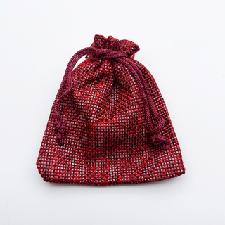 Холщовый мешочек, цвет бордовый, размер около 9*7 см, цена за 1 шт