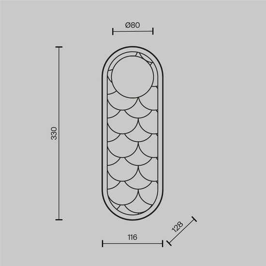 Настенный светильник (бра) Maytoni MOD473WL-L20BSK