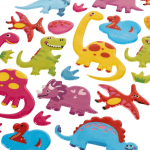 Наклейки выпуклые "Динозавры" 20*10см.