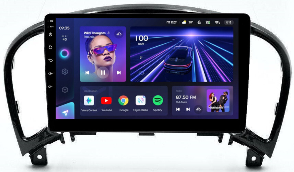 Магнитола для Nissan Juke 2011-2019 - Teyes CC3 Android 10, ТОП процессор, 4/32 Гб, CarPlay, SIM-слот
