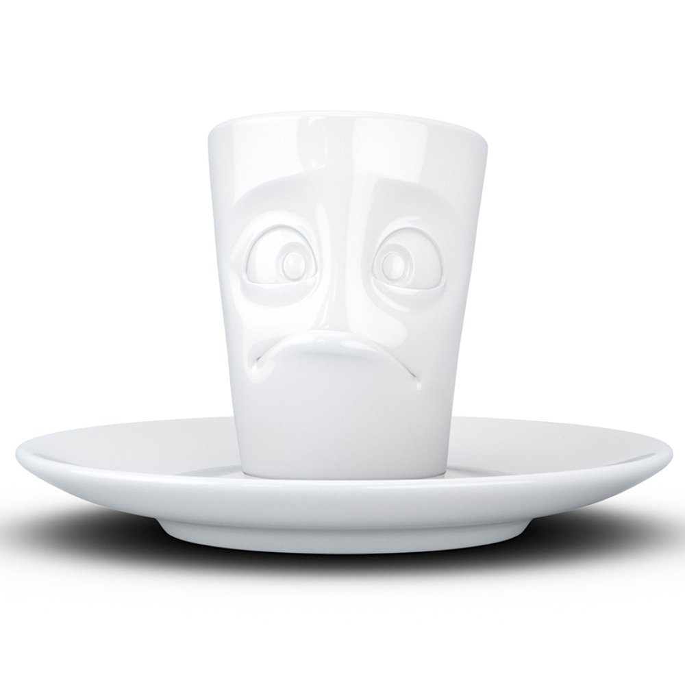 Кофейная пара buffled, 80 мл, белая